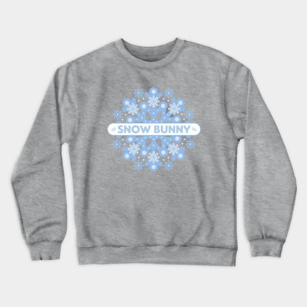 Snow Bunny Crewneck Sweatshirt by Dale Preston Design